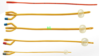 China Latex Silicone Coated 2-Way 3-Way Latex Foley Catheter 6Fr-26Fr Medical Tubing Supplies supplier